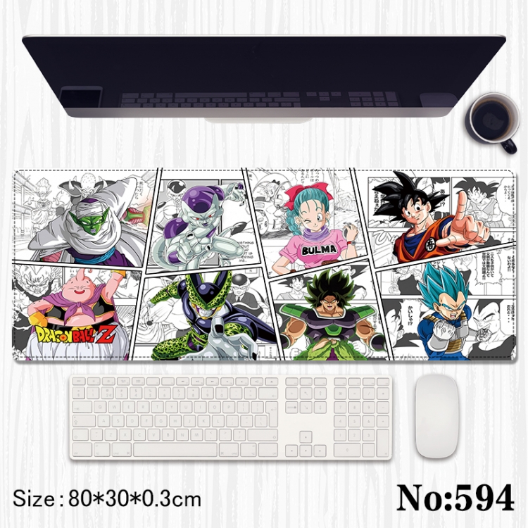 DRAGON BALL Anime peripheral computer mouse pad office desk pad multifunctional pad 80X30X0.3cm