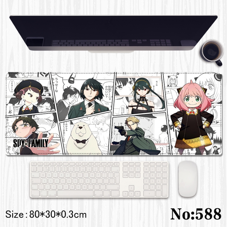 SPY×FAMILY Anime peripheral computer mouse pad office desk pad multifunctional pad 80X30X0.3cm