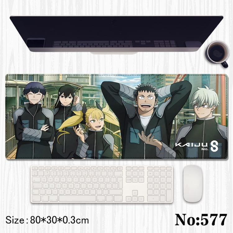 KAIJU NUMBER EIGHT Anime peripheral computer mouse pad office desk pad multifunctional pad 80X30X0.3cm