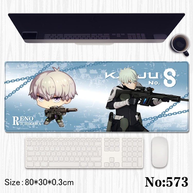 KAIJU NUMBER EIGHT Anime peripheral computer mouse pad office desk pad multifunctional pad 80X30X0.3cm