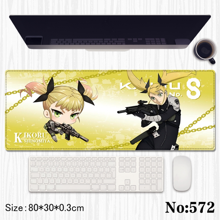 KAIJU NUMBER EIGHT Anime peripheral computer mouse pad office desk pad multifunctional pad 80X30X0.3cm