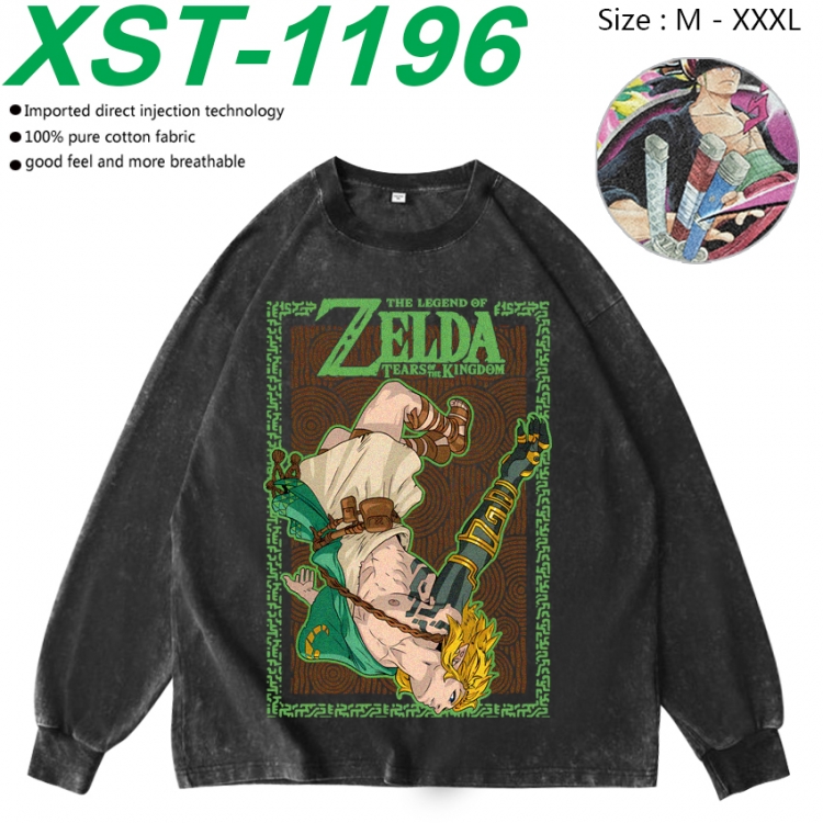 The Legend of Zelda Anime washing water pure cotton long sleeved sweatshirt from M to 3XL