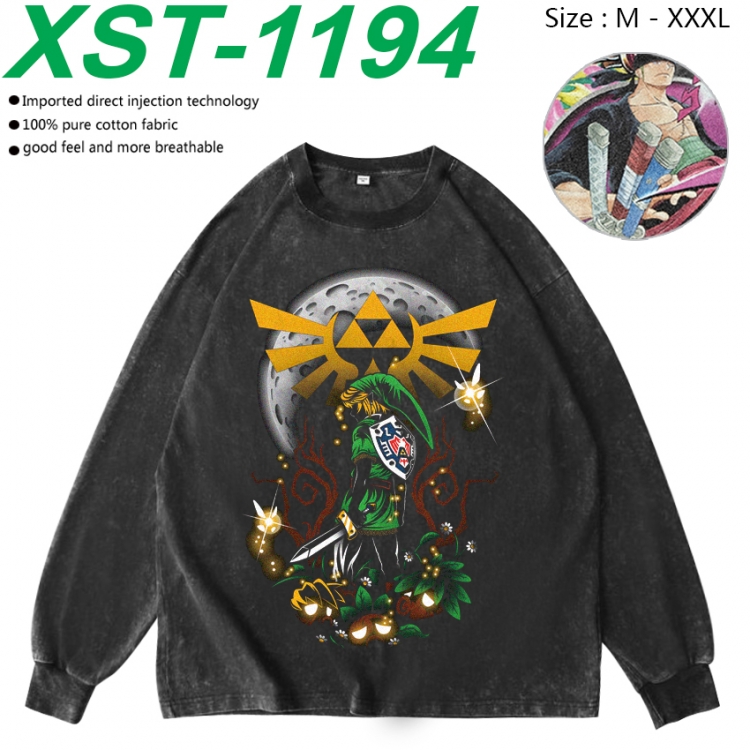 The Legend of Zelda Anime washing water pure cotton long sleeved sweatshirt from M to 3XL