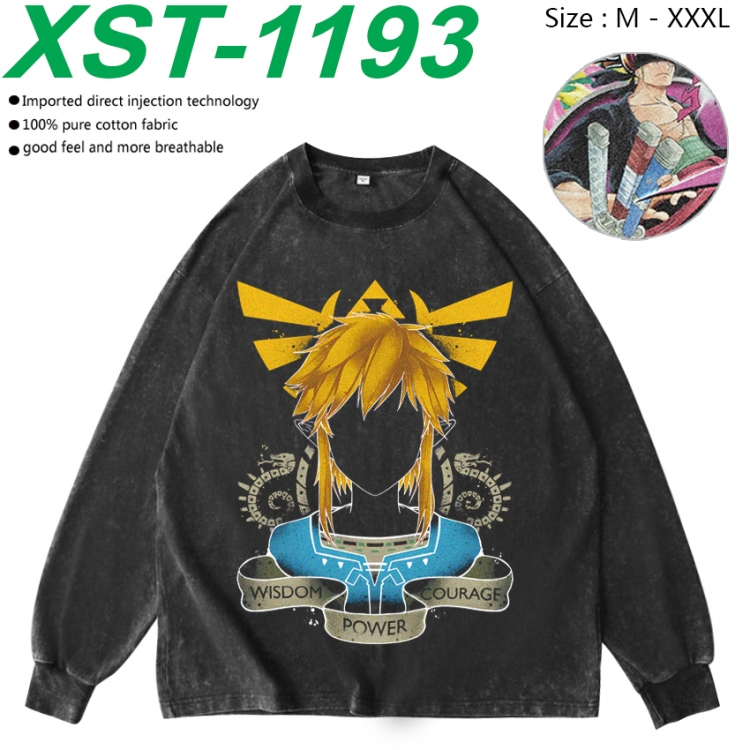 The Legend of Zelda Anime washing water pure cotton long sleeved sweatshirt from M to 3XL