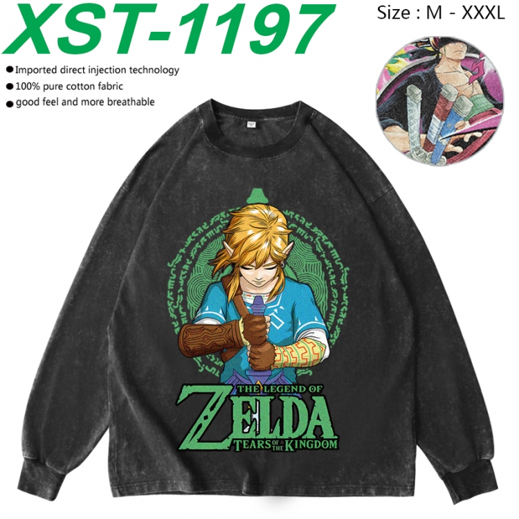 The Legend of Zelda Anime washing water pure cotton long sleeved sweatshirt from M to 3XL