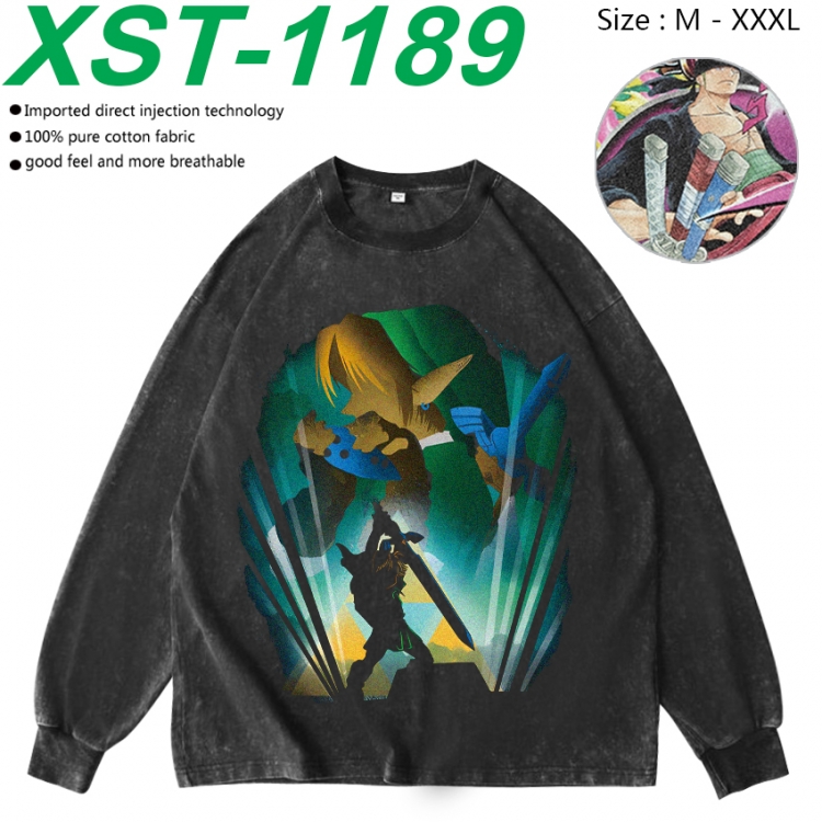 The Legend of Zelda Anime washing water pure cotton long sleeved sweatshirt from M to 3XL