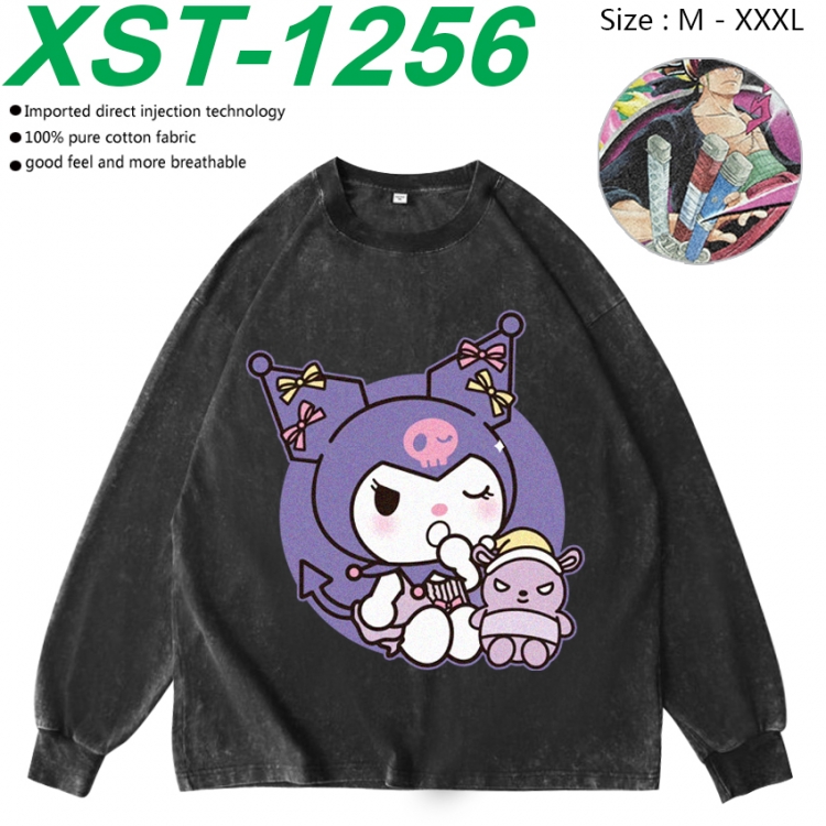 sanrio Anime washing water pure cotton long sleeved sweatshirt from M to 3XL