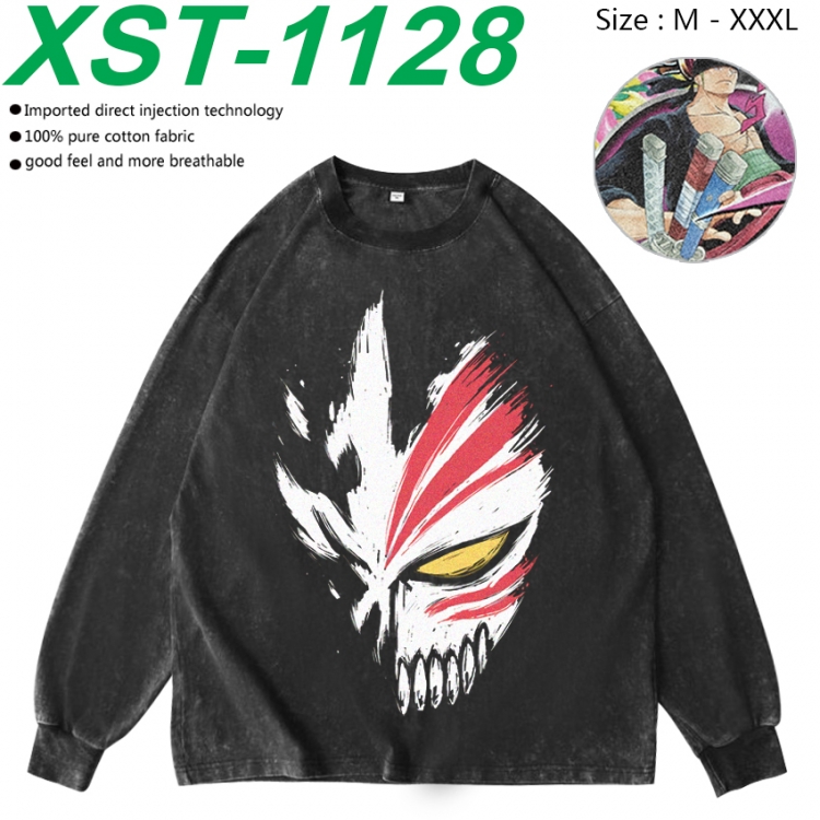 Bleach Anime washing water pure cotton long sleeved sweatshirt from M to 3XL