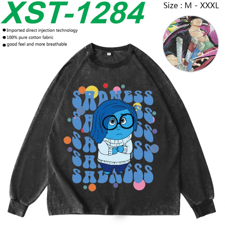 Inside Out Anime washing water pure cotton long sleeved sweatshirt from M to 3XL  XST-1284