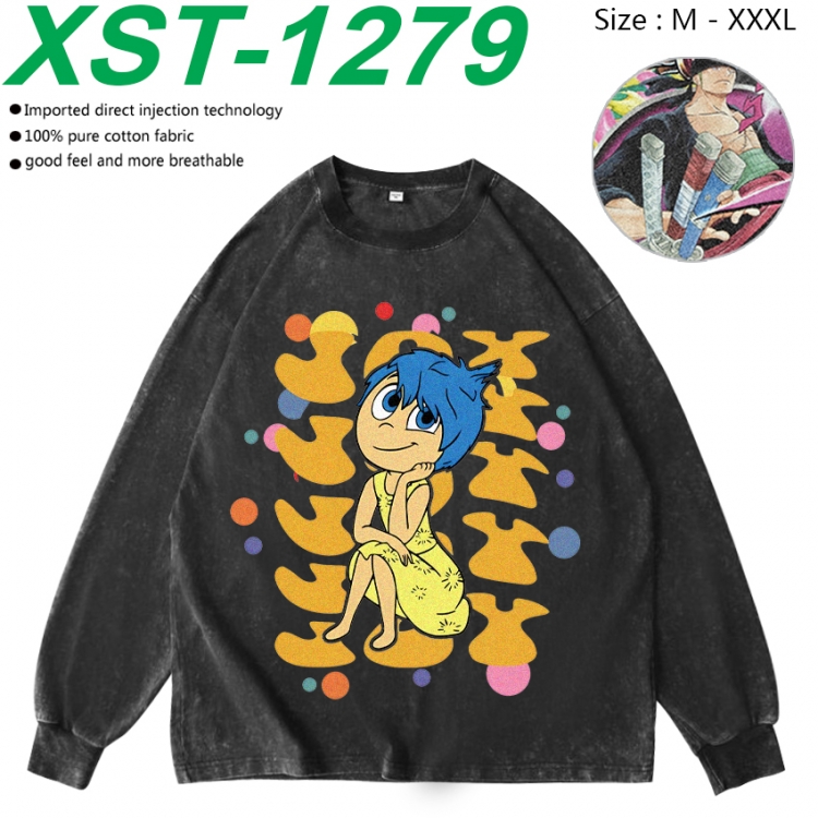 Inside Out Anime washing water pure cotton long sleeved sweatshirt from M to 3XL XST-1279