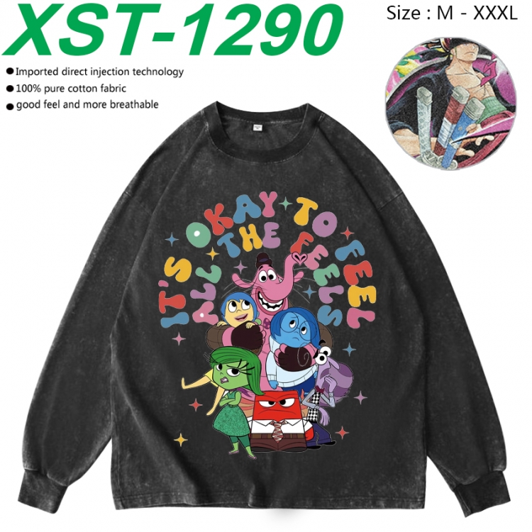 Inside Out Anime washing water pure cotton long sleeved sweatshirt from M to 3XL XST-1290