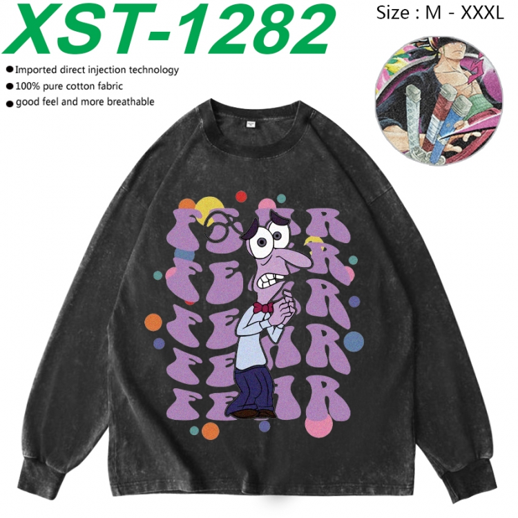 Inside Out Anime washing water pure cotton long sleeved sweatshirt from M to 3XL XST-1282