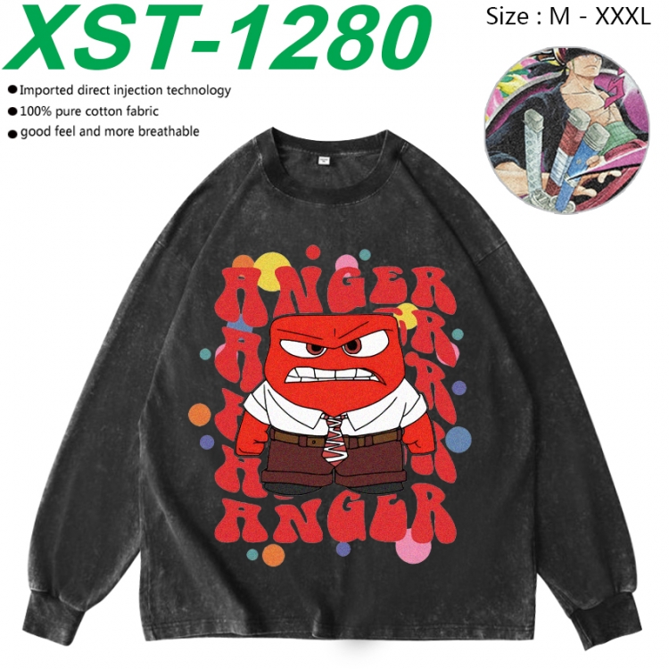 Inside Out Anime washing water pure cotton long sleeved sweatshirt from M to 3XL XST-1280