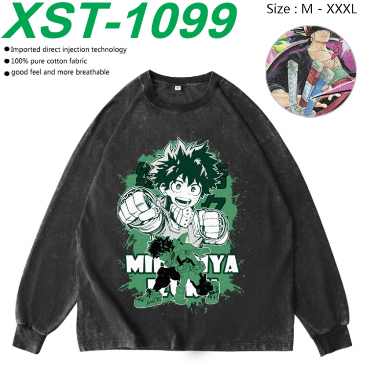 My Hero Academia Anime washing water pure cotton long sleeved sweatshirt from M to 3XL