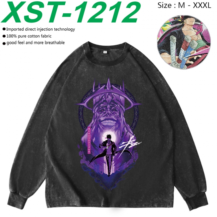 Solo Leveling:Arise  Anime washing water pure cotton long sleeved sweatshirt from M to 3XL XST-1212