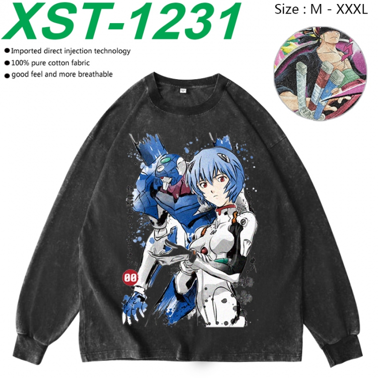 EVA Anime washing water pure cotton long sleeved sweatshirt from M to 3XL XST-1231