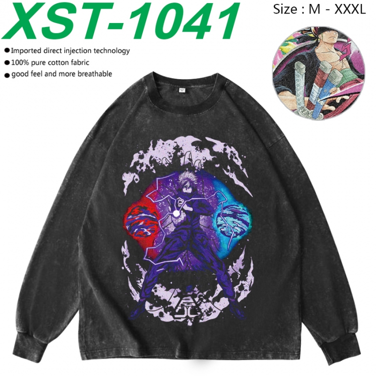 Jujutsu Kaisen Anime washing water pure cotton long sleeved sweatshirt from M to 3XL XST-1041