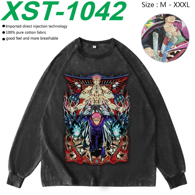 Jujutsu Kaisen Anime washing water pure cotton long sleeved sweatshirt from M to 3XL XST-1042