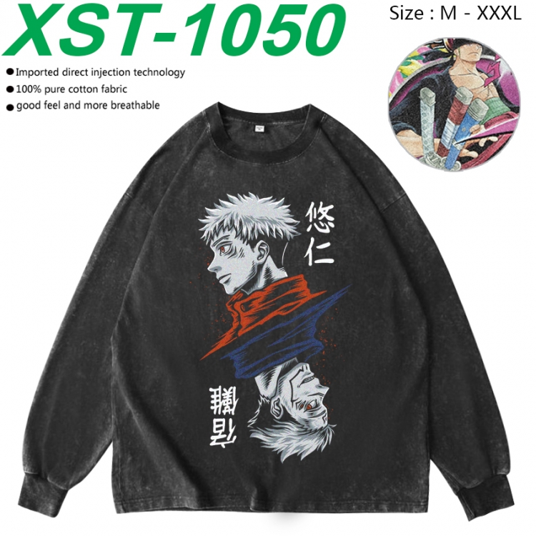 Jujutsu Kaisen Anime washing water pure cotton long sleeved sweatshirt from M to 3XL  XST-1050