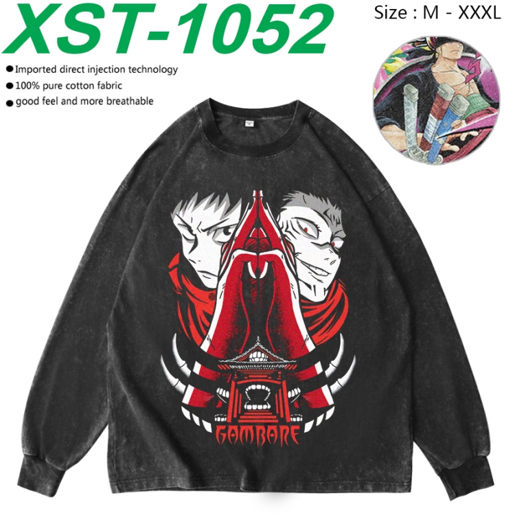 Jujutsu Kaisen Anime washing water pure cotton long sleeved sweatshirt from M to 3XL  XST-1052