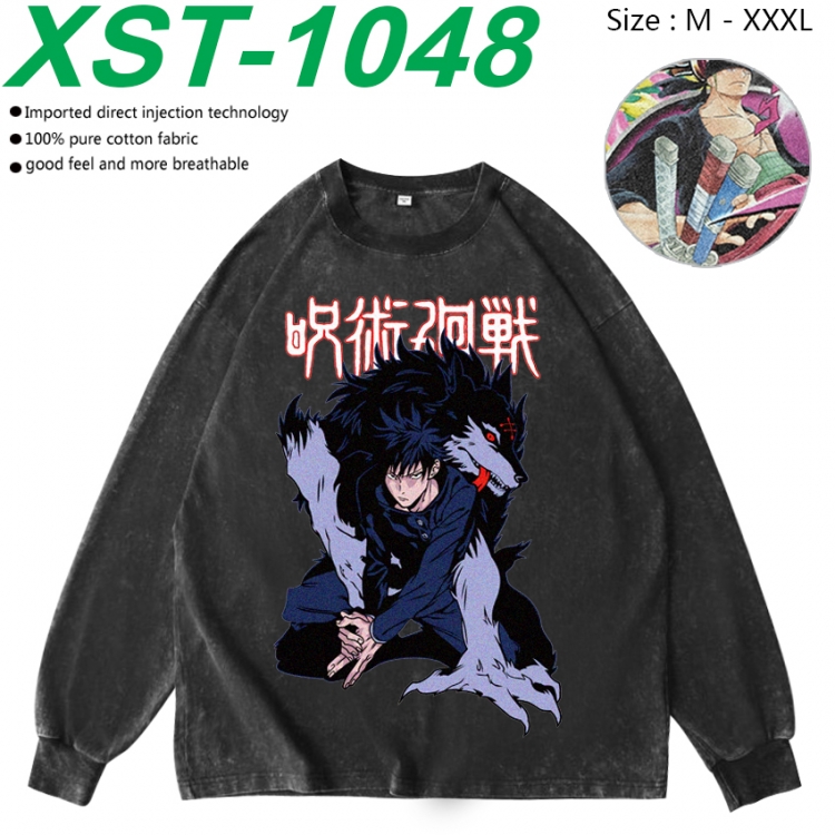 Jujutsu Kaisen Anime washing water pure cotton long sleeved sweatshirt from M to 3XL  XST-1048