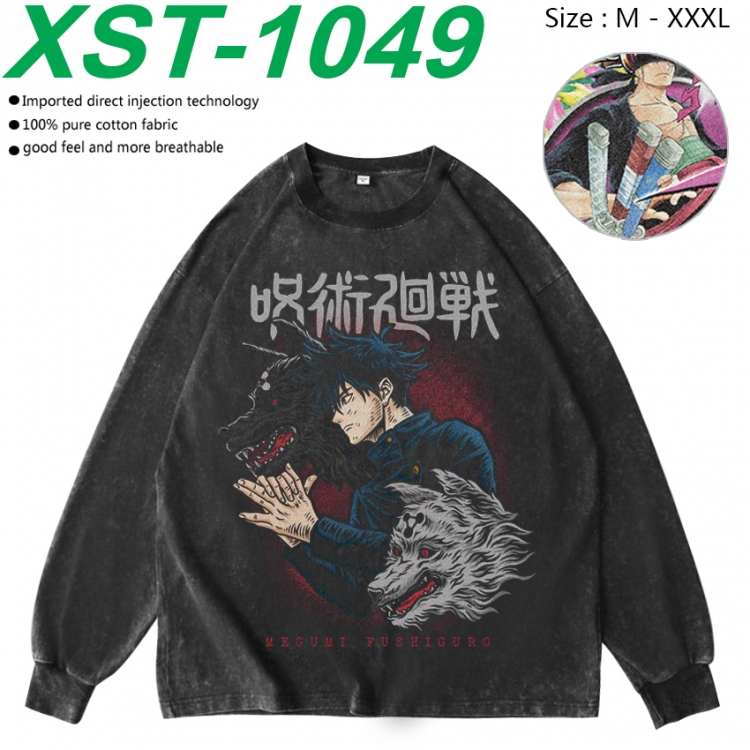 Jujutsu Kaisen Anime washing water pure cotton long sleeved sweatshirt from M to 3XL  XST-1049