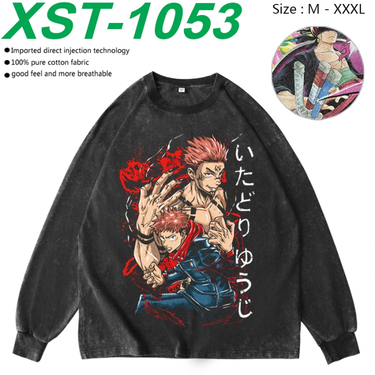 Jujutsu Kaisen Anime washing water pure cotton long sleeved sweatshirt from M to 3XL  XST-1053