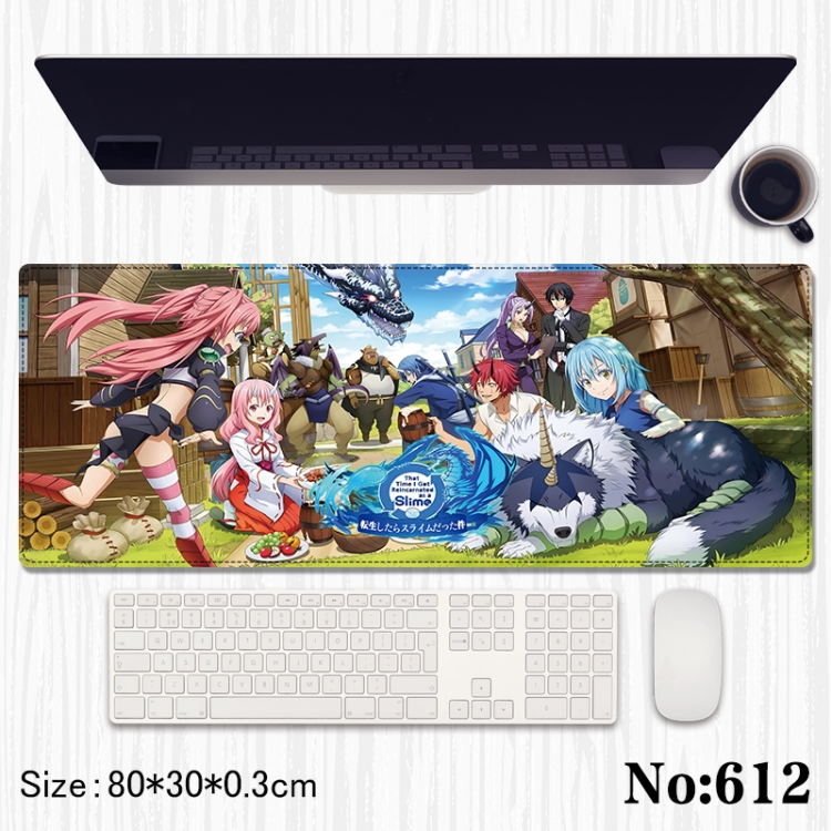 That Time I Got Slim Anime peripheral computer mouse pad office desk pad multifunctional pad 80X30X0.3cm