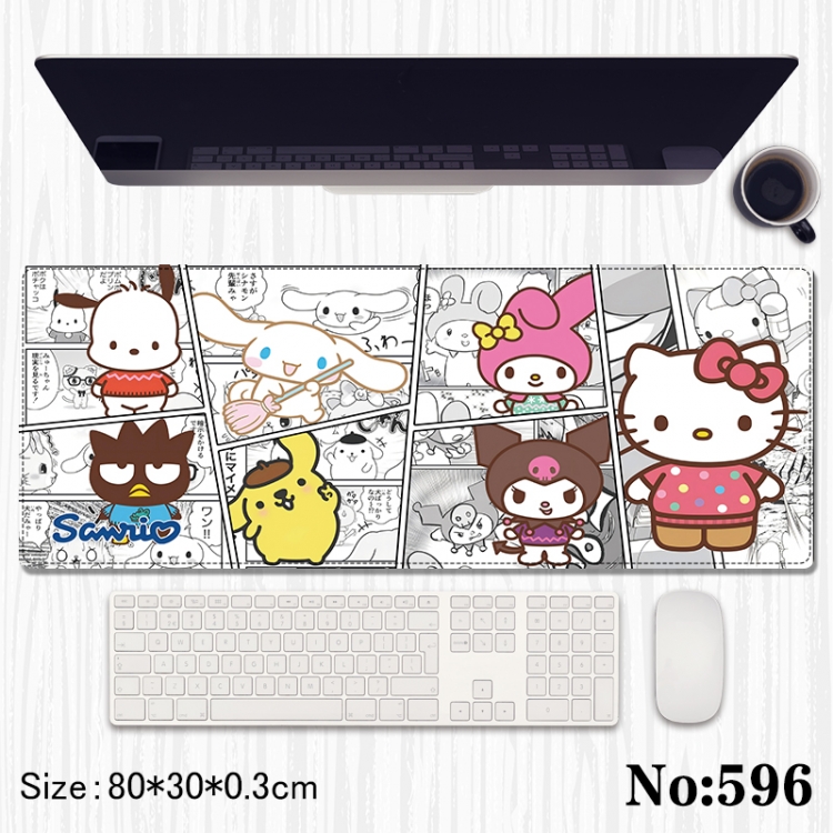 sanrio Anime peripheral computer mouse pad office desk pad multifunctional pad 80X30X0.3cm