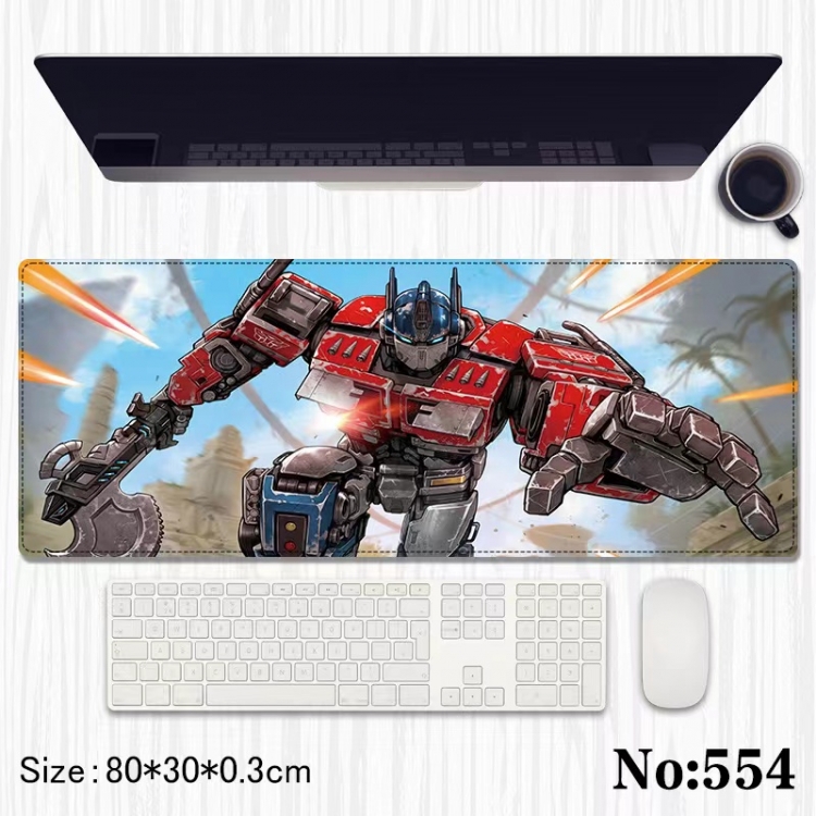 Transformers Anime peripheral computer mouse pad office desk pad multifunctional pad 80X30X0.3cm