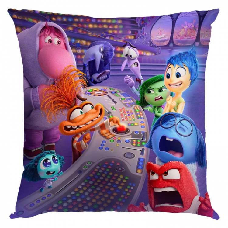 Inside Out 2 Anime square full-color pillow cushion 45X45CM NO FILLING 