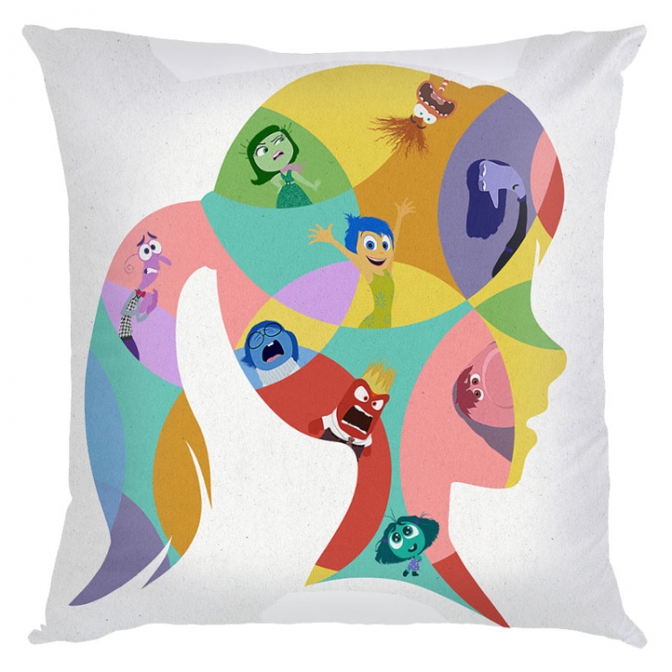 Inside Out 2 Anime square full-color pillow cushion 45X45CM NO FILLING 