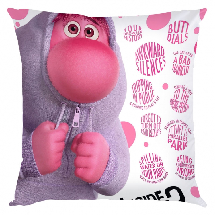 Inside Out 2 Anime square full-color pillow cushion 45X45CM NO FILLING 