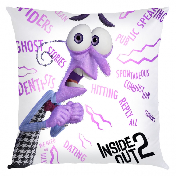 Inside Out 2 Anime square full-color pillow cushion 45X45CM NO FILLING 