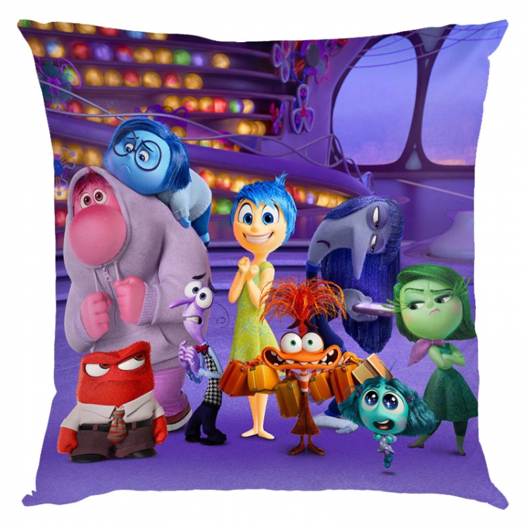 Inside Out 2 Anime square full-color pillow cushion 45X45CM NO FILLING 