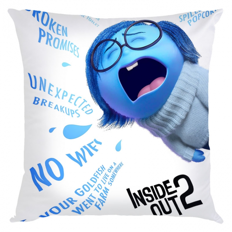 Inside Out 2 Anime square full-color pillow cushion 45X45CM NO FILLING 