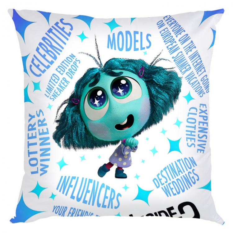 Inside Out 2 Anime square full-color pillow cushion 45X45CM NO FILLING 