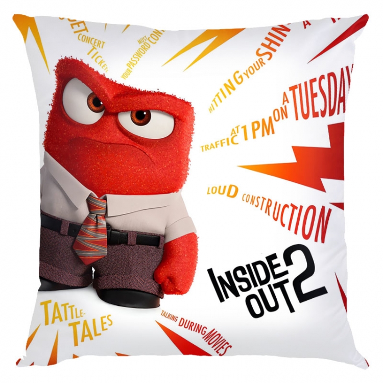 Inside Out 2 Anime square full-color pillow cushion 45X45CM NO FILLING 