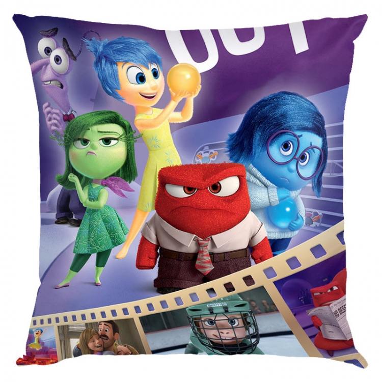 Inside Out 2 Anime square full-color pillow cushion 45X45CM NO FILLING 