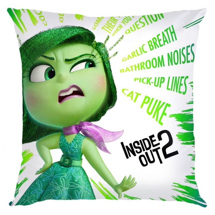 Inside Out 2 Anime square full-color pillow cushion 45X45CM NO FILLING 