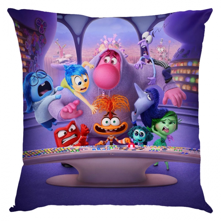 Inside Out 2 Anime square full-color pillow cushion 45X45CM NO FILLING 