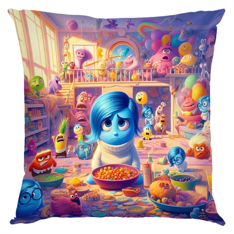 Inside Out 2 Anime square full-color pillow cushion 45X45CM NO FILLING 