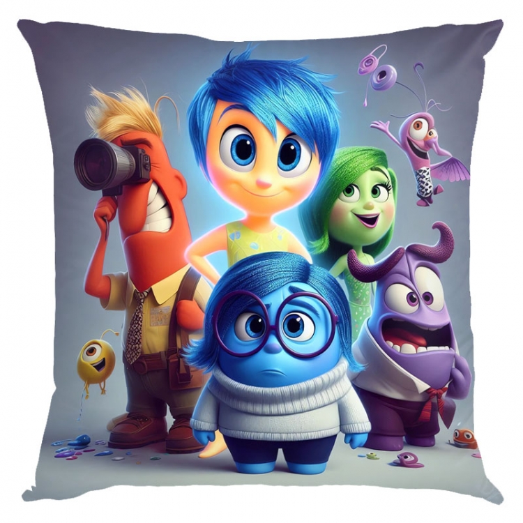 Inside Out 2 Anime square full-color pillow cushion 45X45CM NO FILLING 