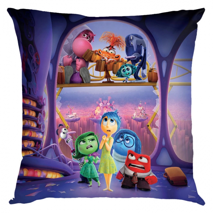 Inside Out 2 Anime square full-color pillow cushion 45X45CM NO FILLING 