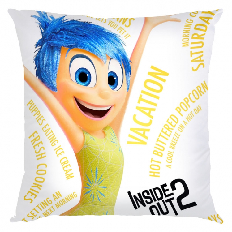 Inside Out 2 Anime square full-color pillow cushion 45X45CM NO FILLING 