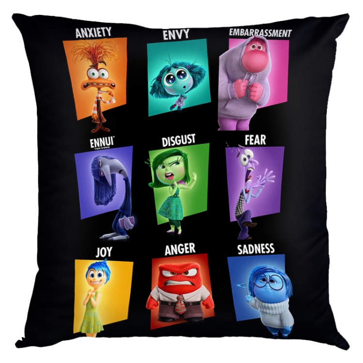 Inside Out 2 Anime square full-color pillow cushion 45X45CM NO FILLING 