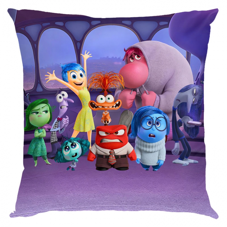 Inside Out 2 Anime square full-color pillow cushion 45X45CM NO FILLING 