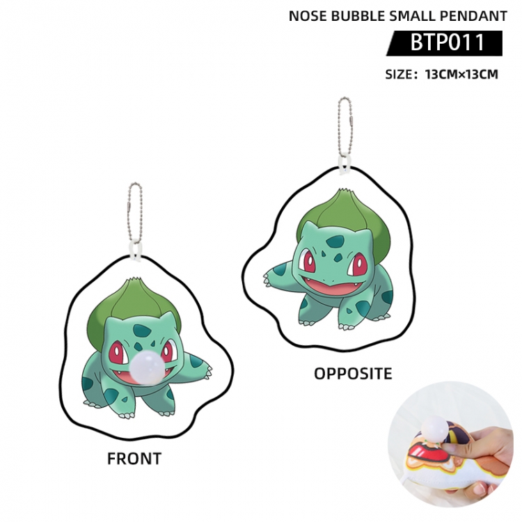 Pokemon Anime Nose Bubble Small Pendant 13X13cm BTP011