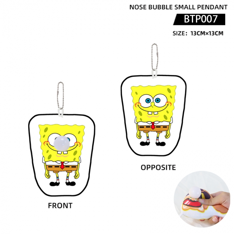 SpongeBob Anime Nose Bubble Small Pendant 13X13cm BTP007