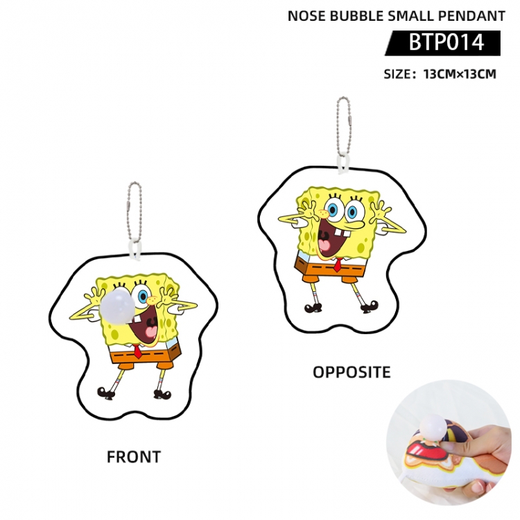 SpongeBob Anime Nose Bubble Small Pendant 13X13cm BTP014